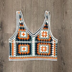 Colorful Crochet Women's Top